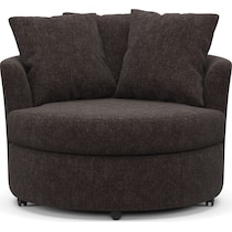 orren dark brown accent chair   