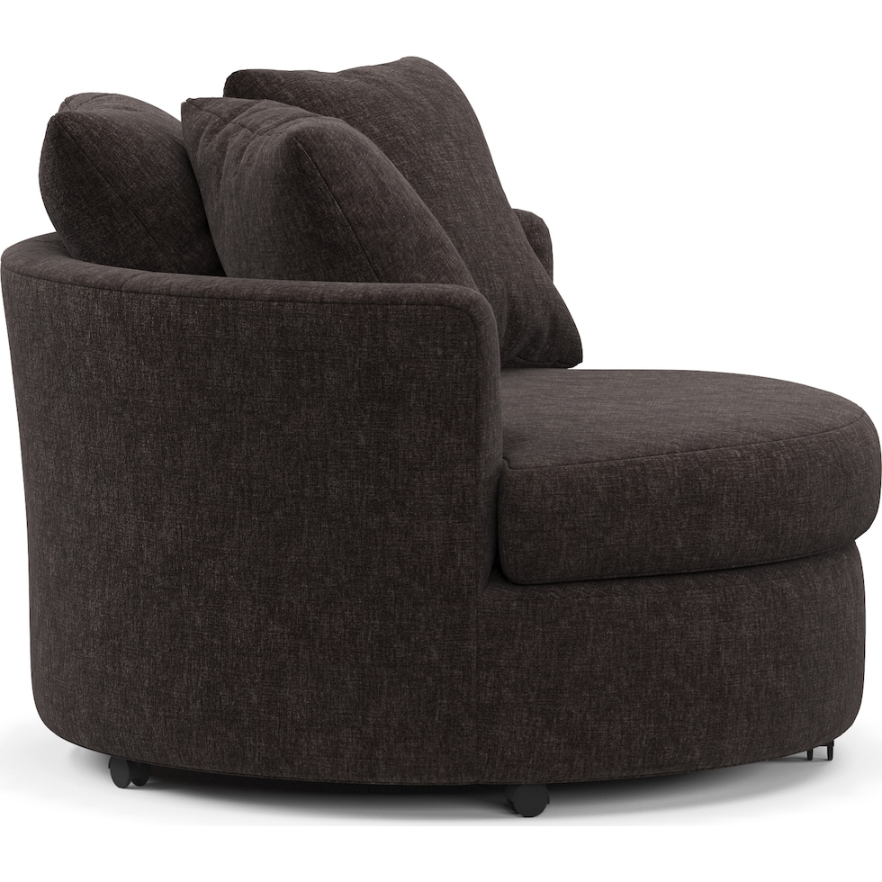 orren dark brown accent chair   