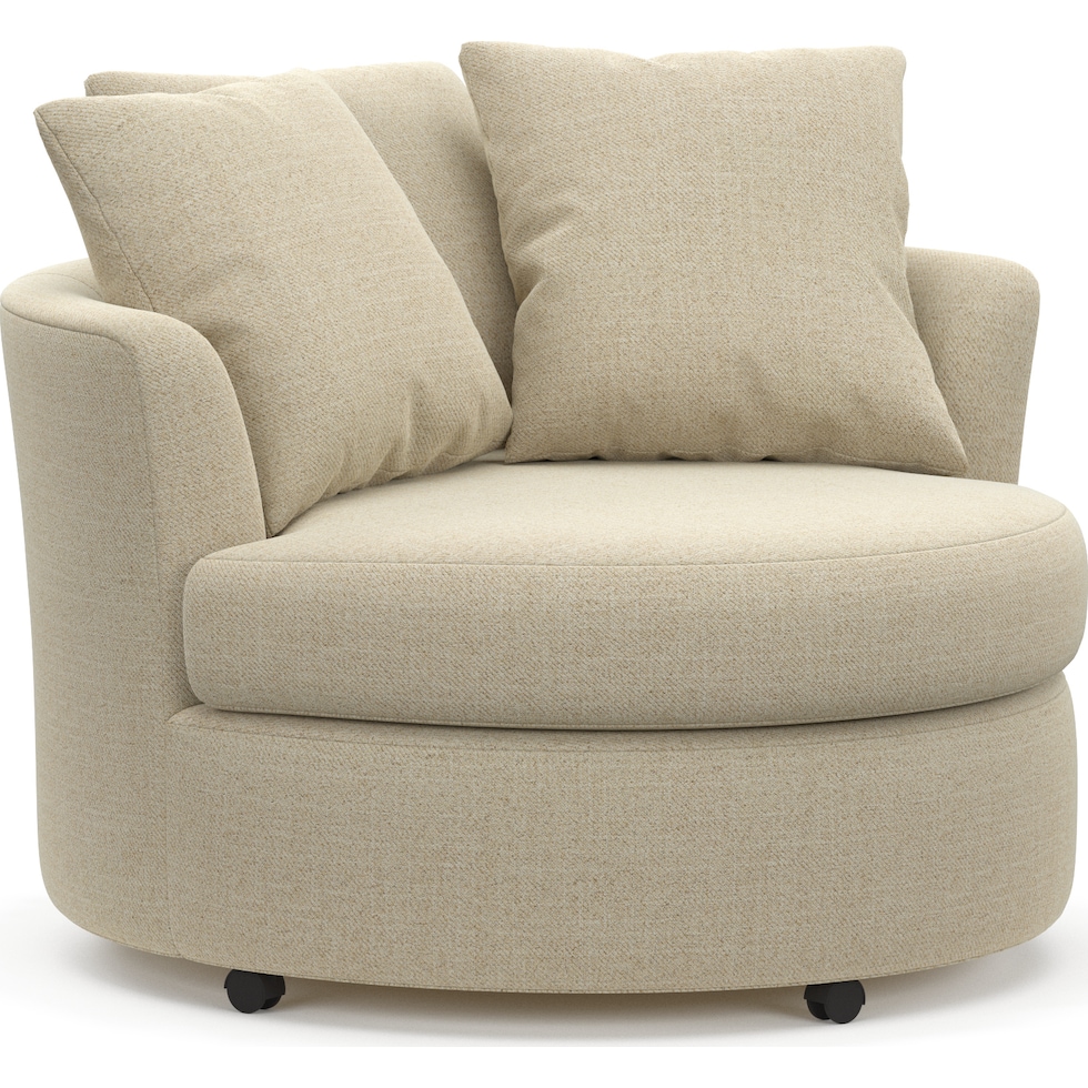 orren light brown swivel chair   