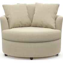 orren light brown swivel chair   