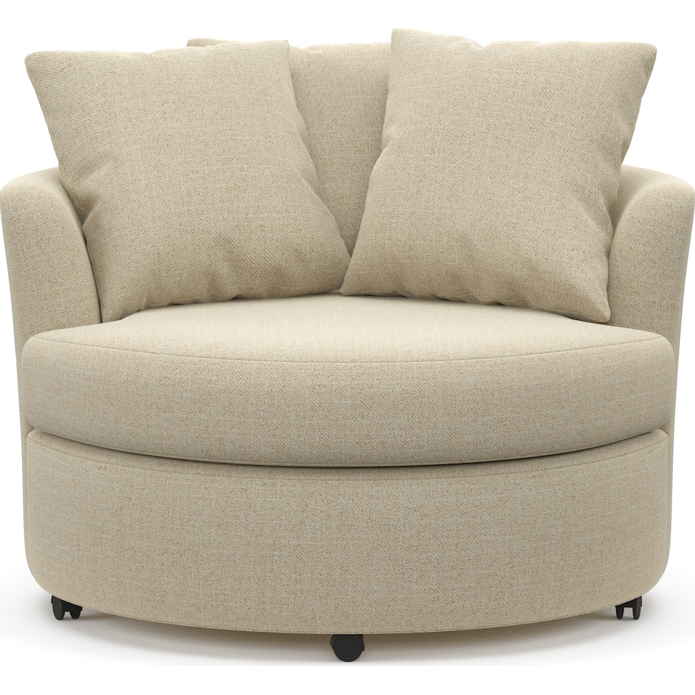 orren light brown swivel chair   