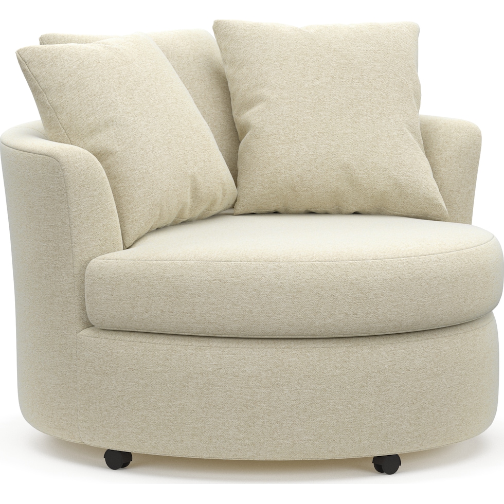 orren light brown swivel chair   
