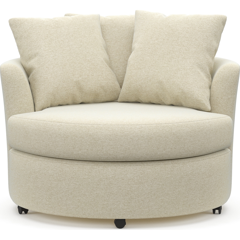 orren light brown swivel chair   