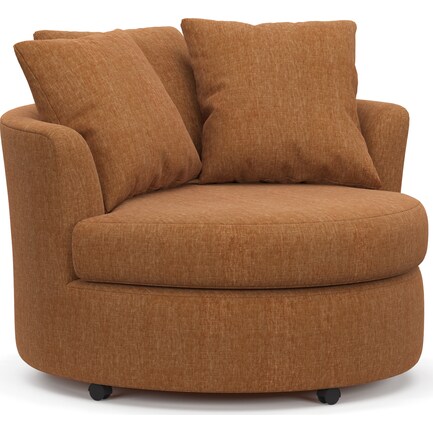 Orren Swivel Accent Chair - Contessa Ginger