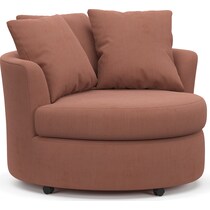 orren pink swivel chair   