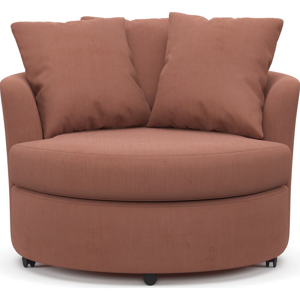 orren pink swivel chair   