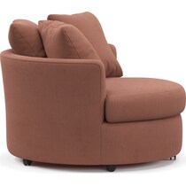 orren pink swivel chair   