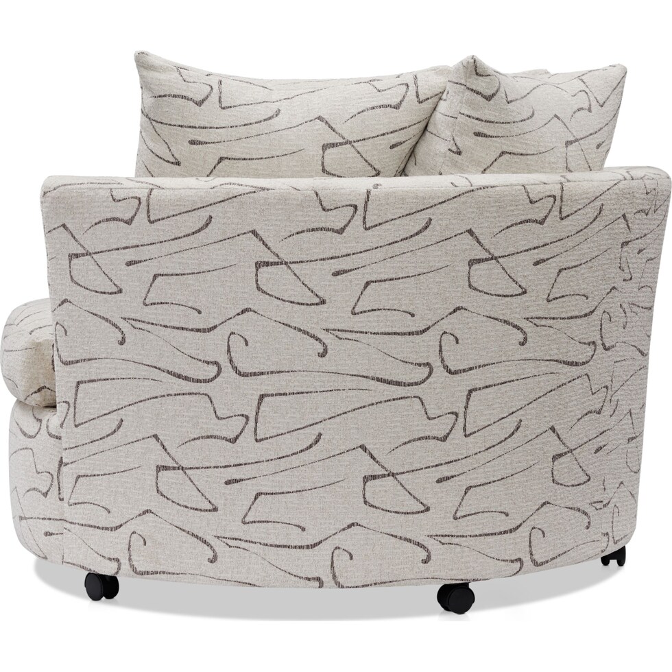 orren white swivel chair   