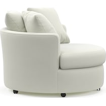 orren white swivel chair   