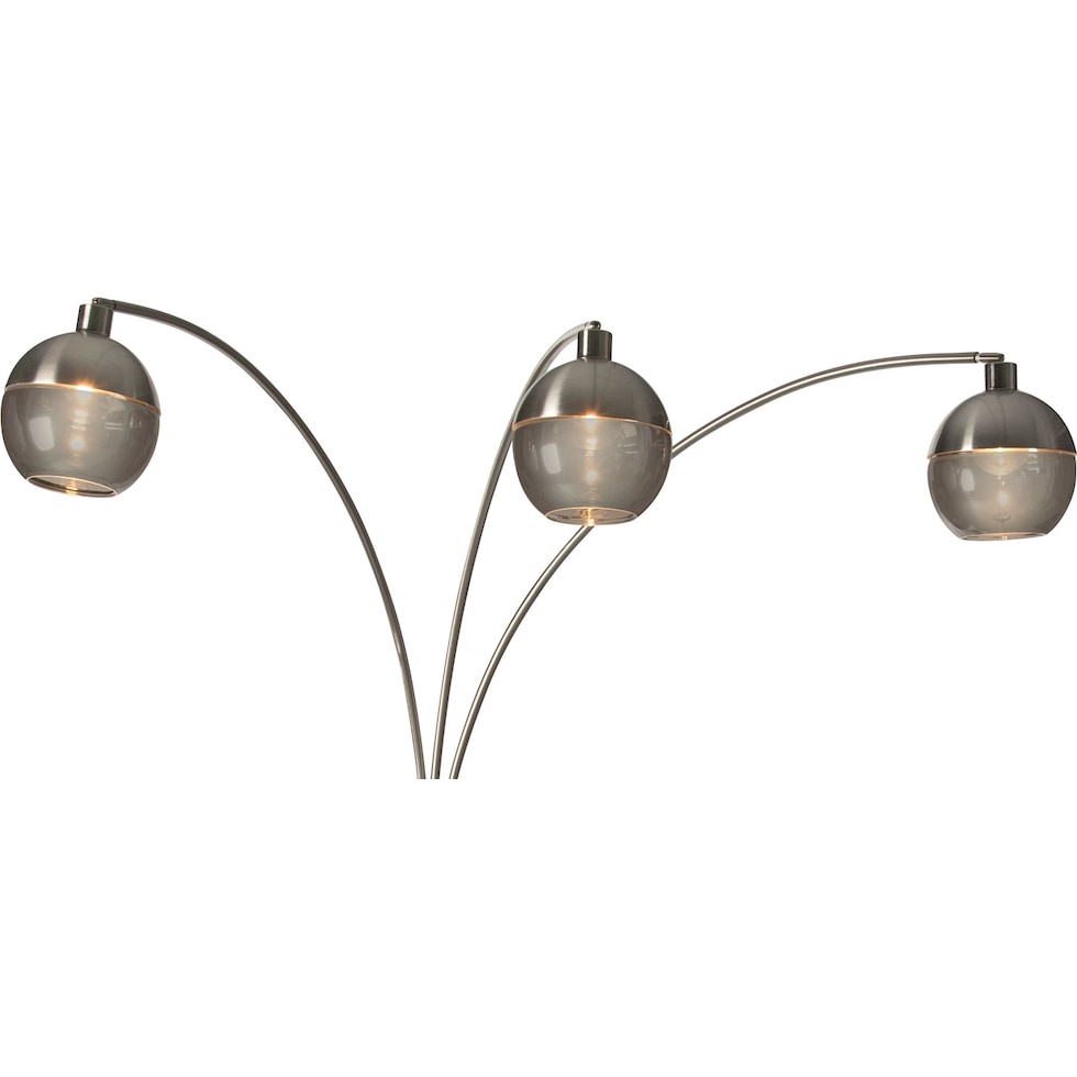 orson brushed nickel floor lamp   