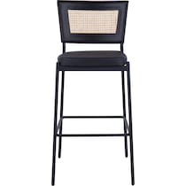 oscar black bar stool   