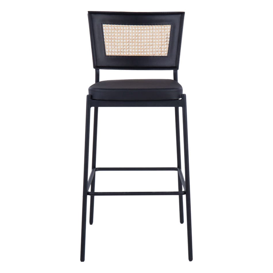 oscar black bar stool   