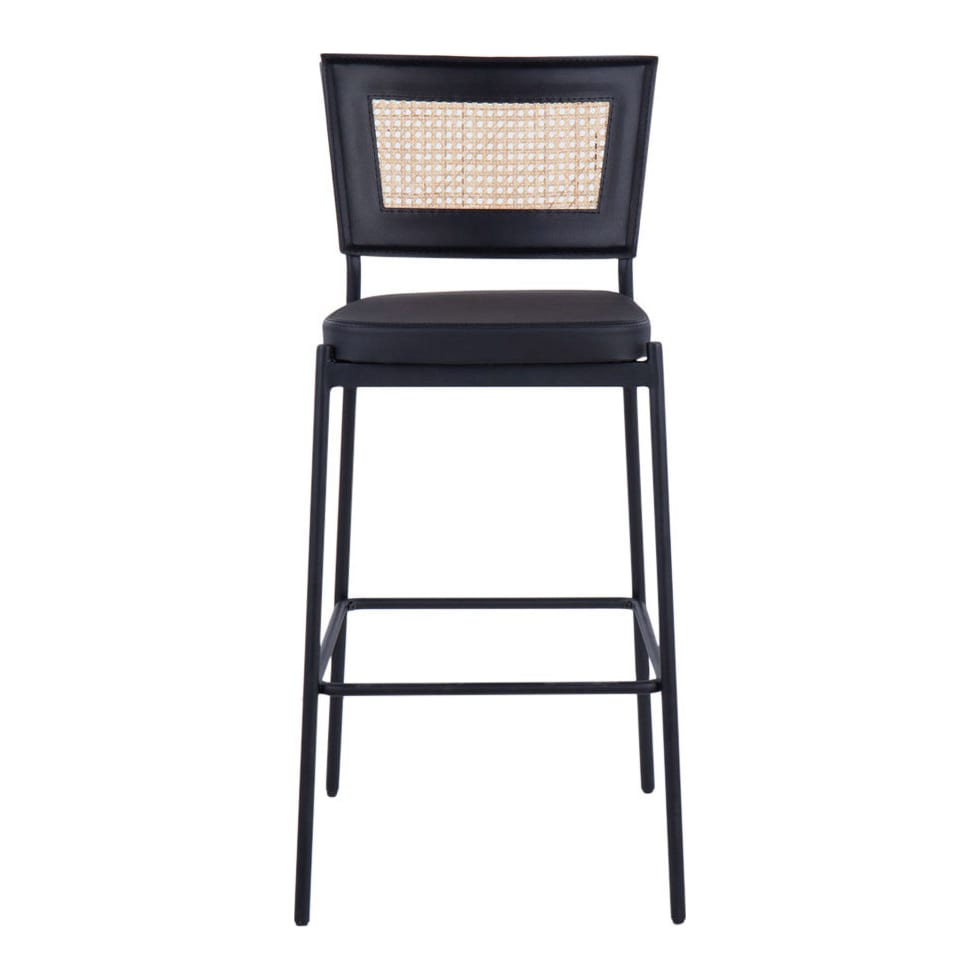 oscar black bar stool   