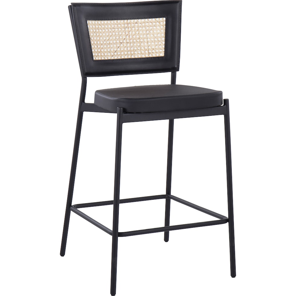 oscar black counter height stool   
