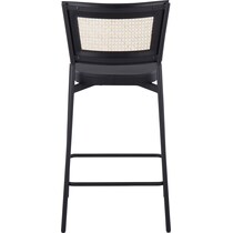 oscar black counter height stool   