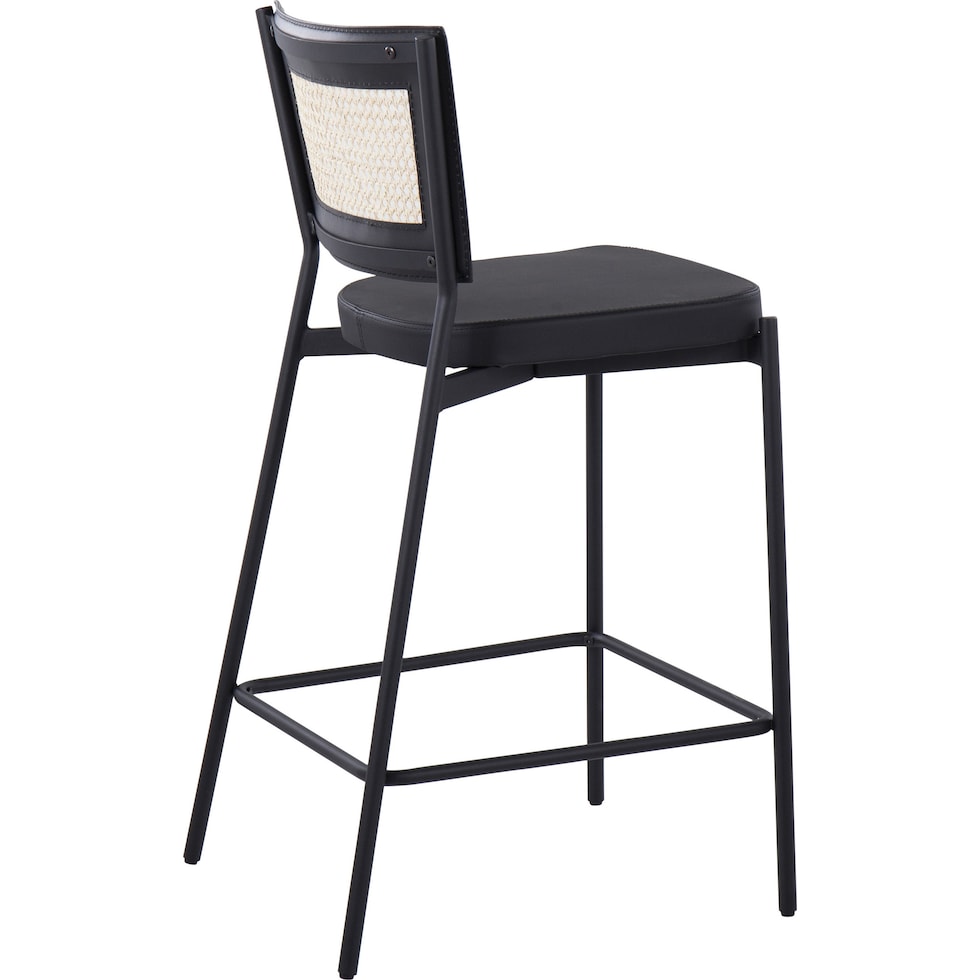 oscar black counter height stool   