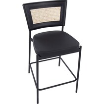 oscar black counter height stool   