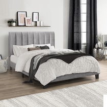oslo gray full bed   