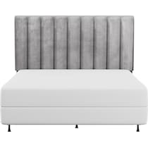 oslo gray full queen headboard   