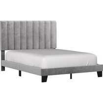oslo gray queen bed   
