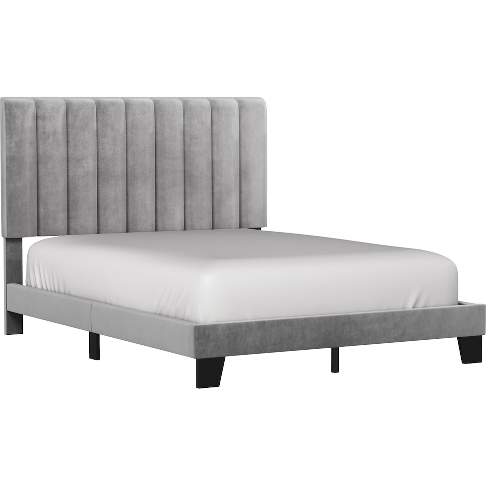 oslo gray queen bed   