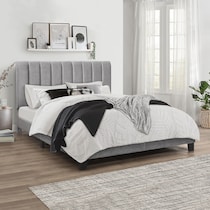 oslo gray queen bed   