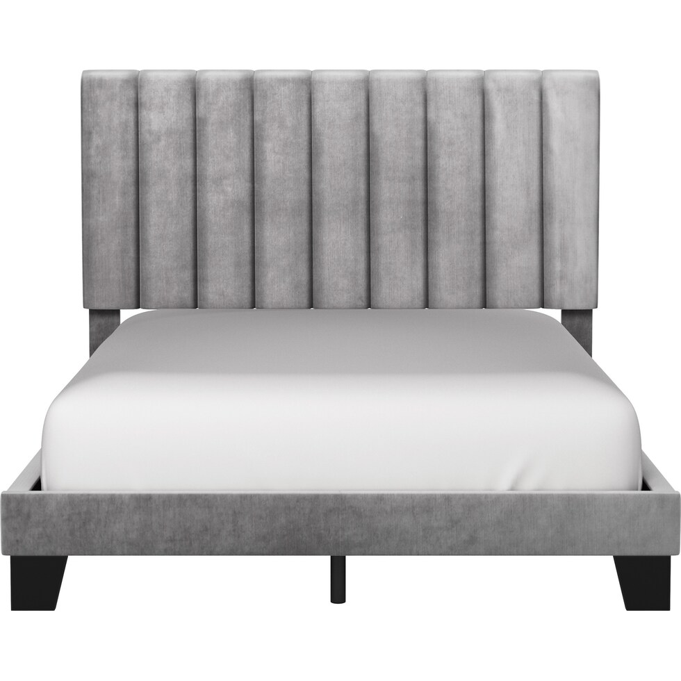 oslo gray queen bed   