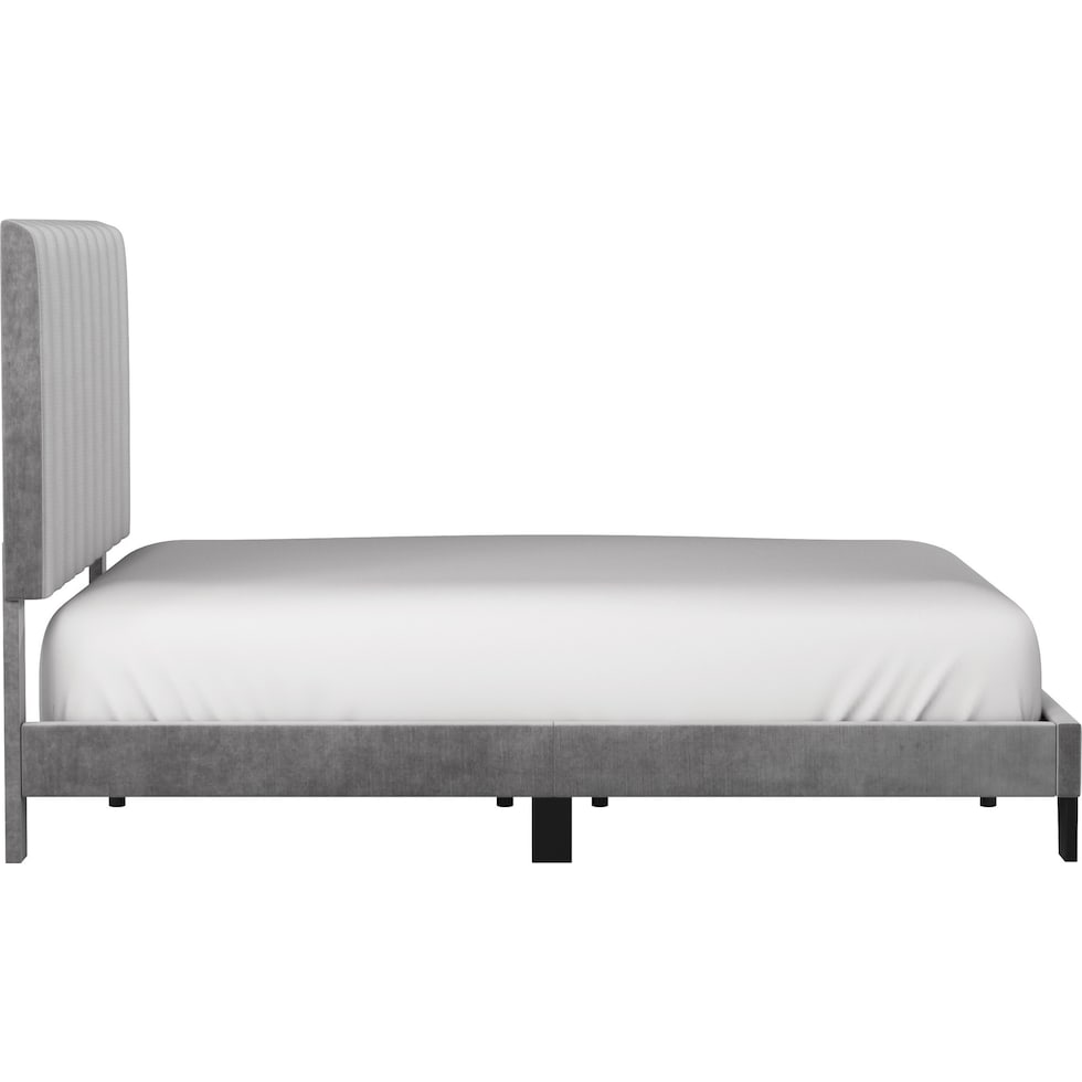 oslo gray queen bed   