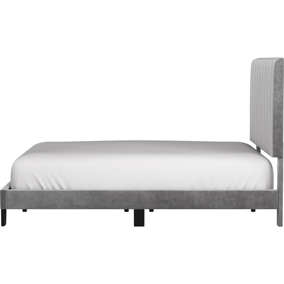 oslo gray queen bed   