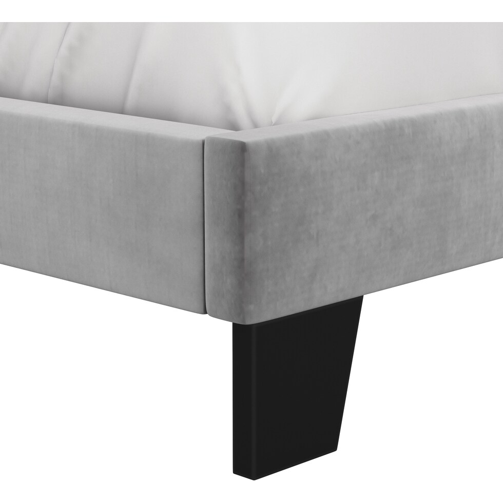 oslo gray queen bed   