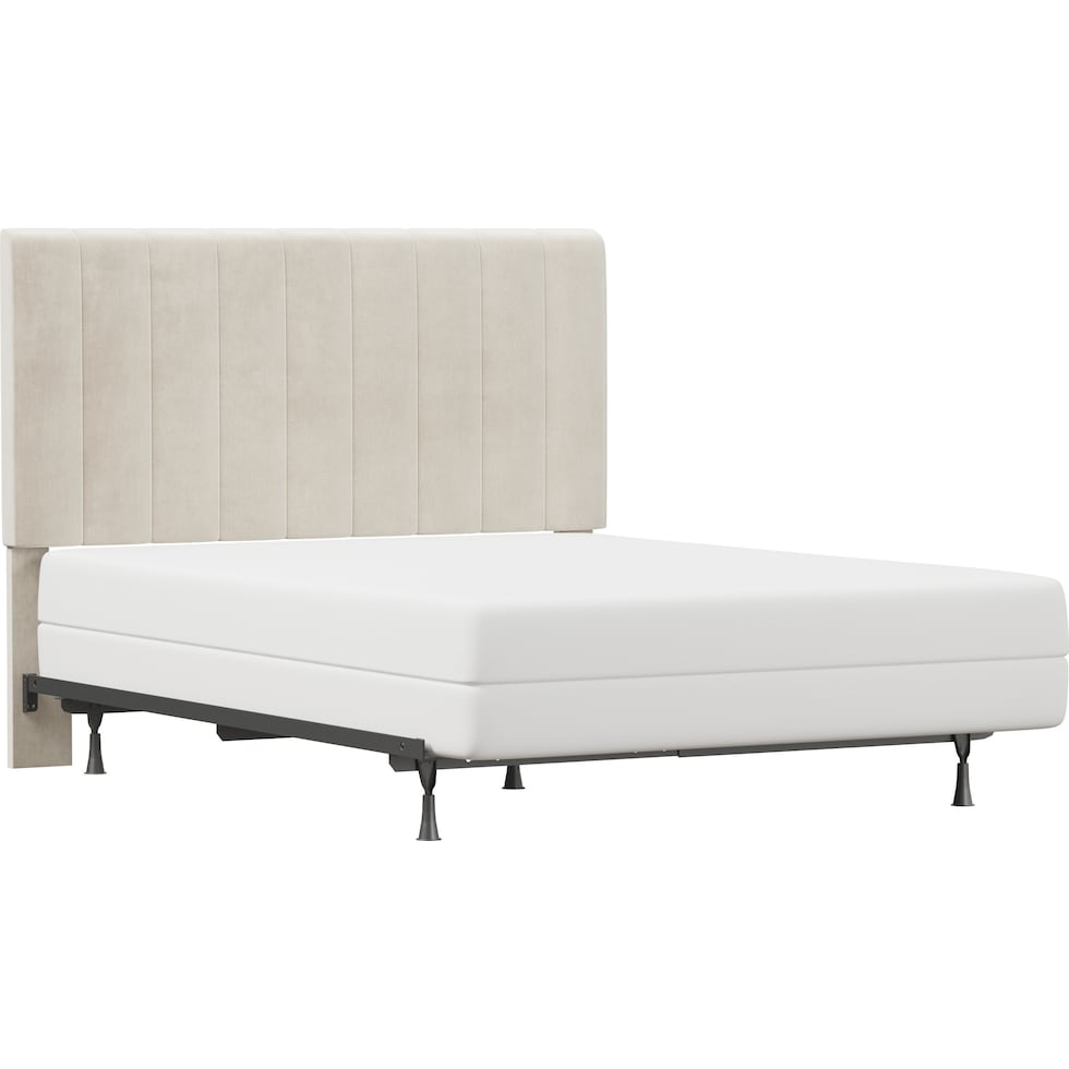 oslo white full queen headboard   