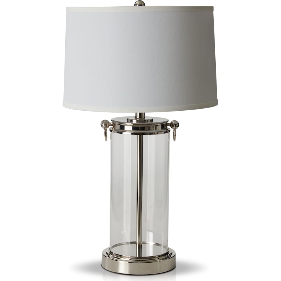otto silver table lamp   