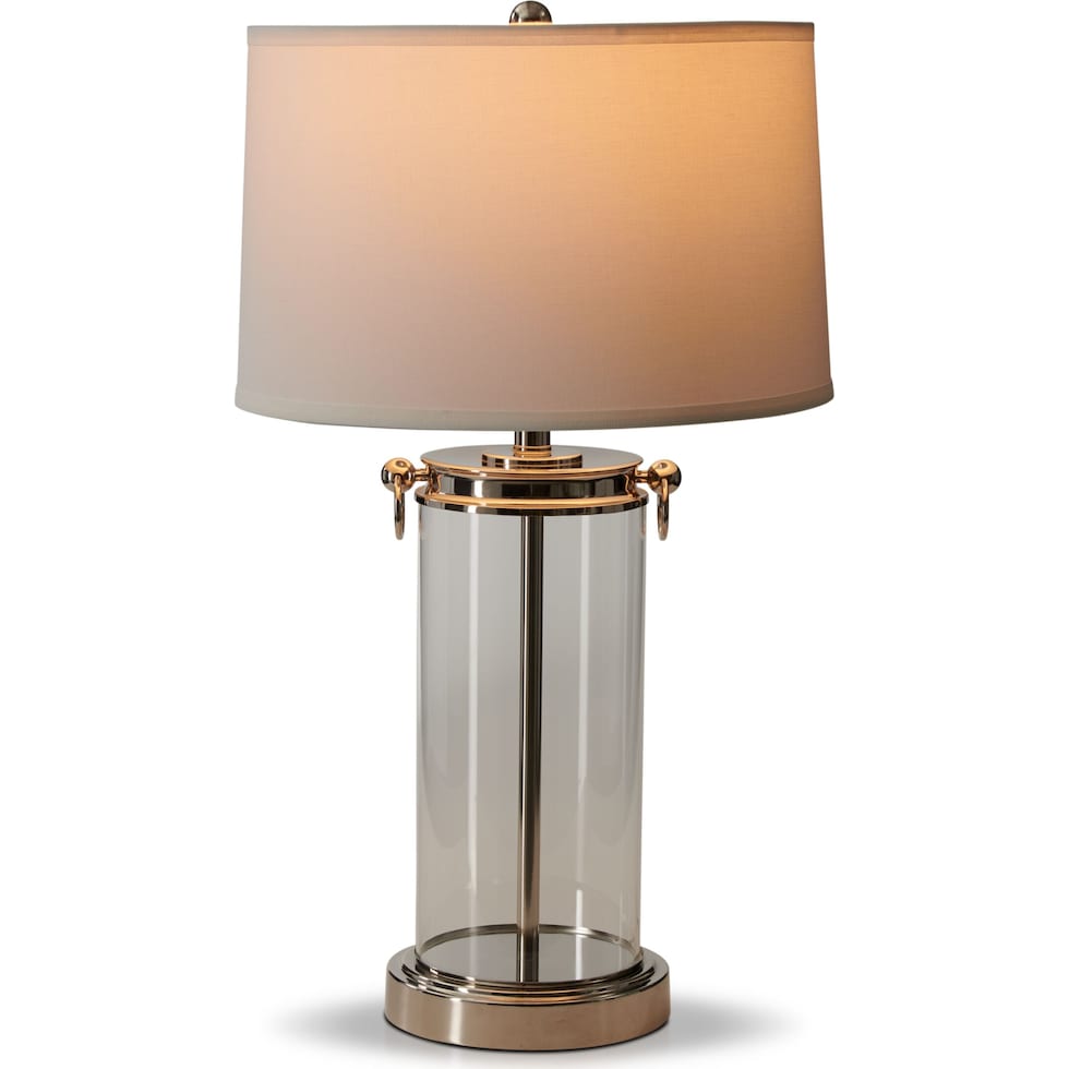 otto silver table lamp   