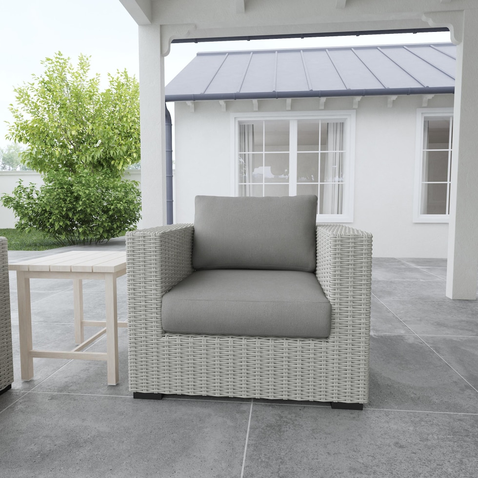 outer banks gray outdoor chair   