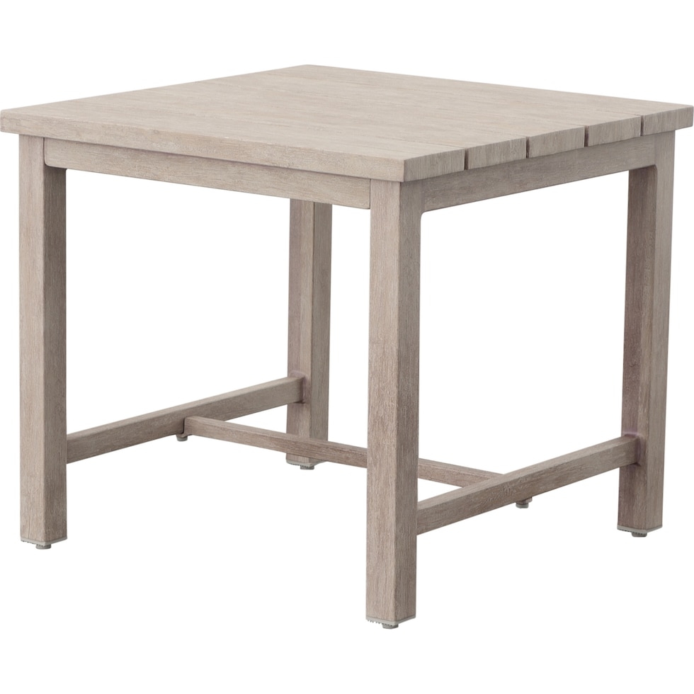 outer banks gray outdoor end table   