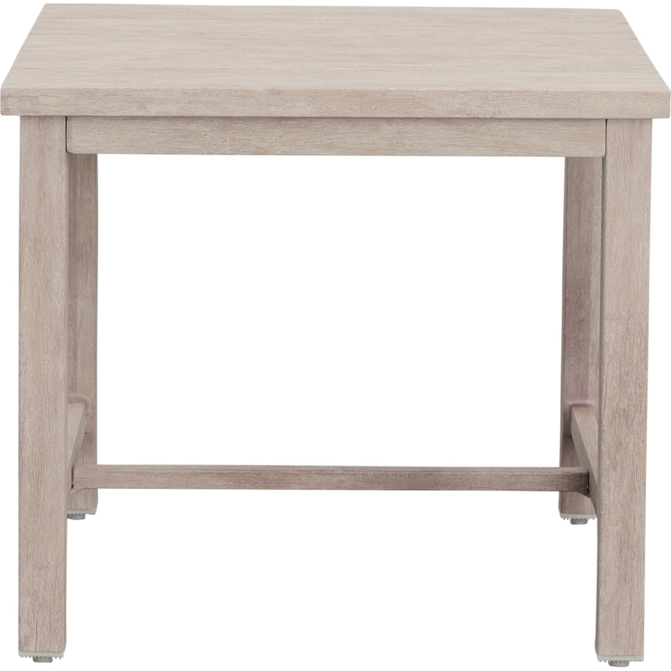 outer banks gray outdoor end table   