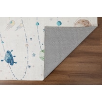 outerspace white area rug  x    