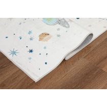 outerspace white area rug  x    