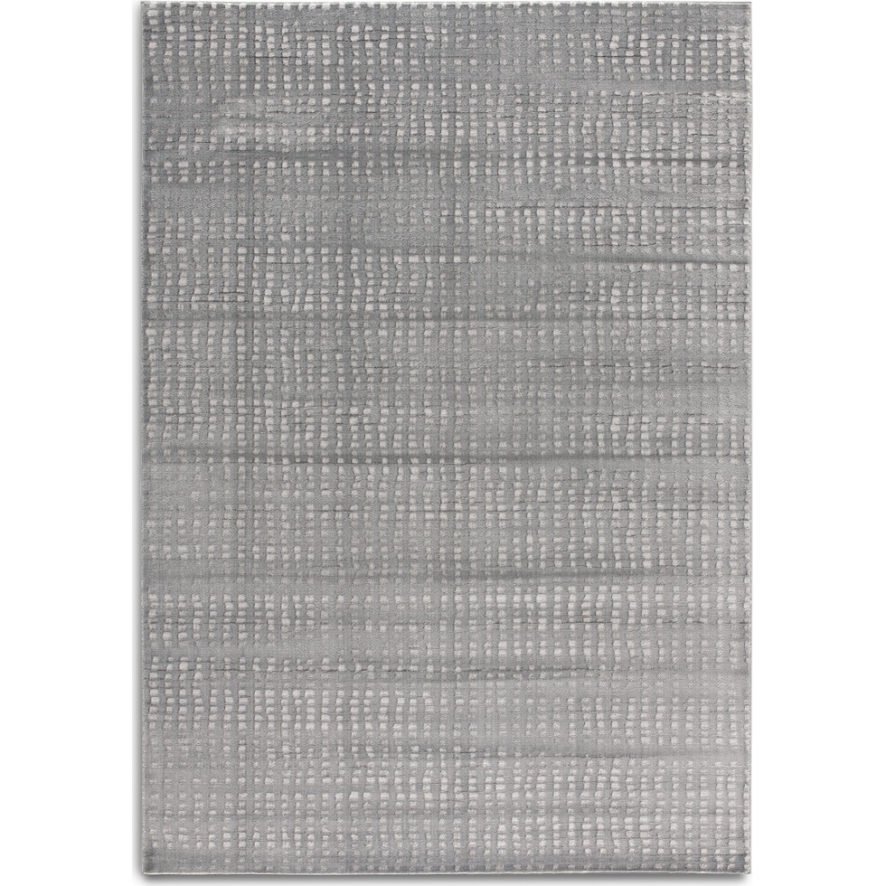 overlap gray area rug  x    