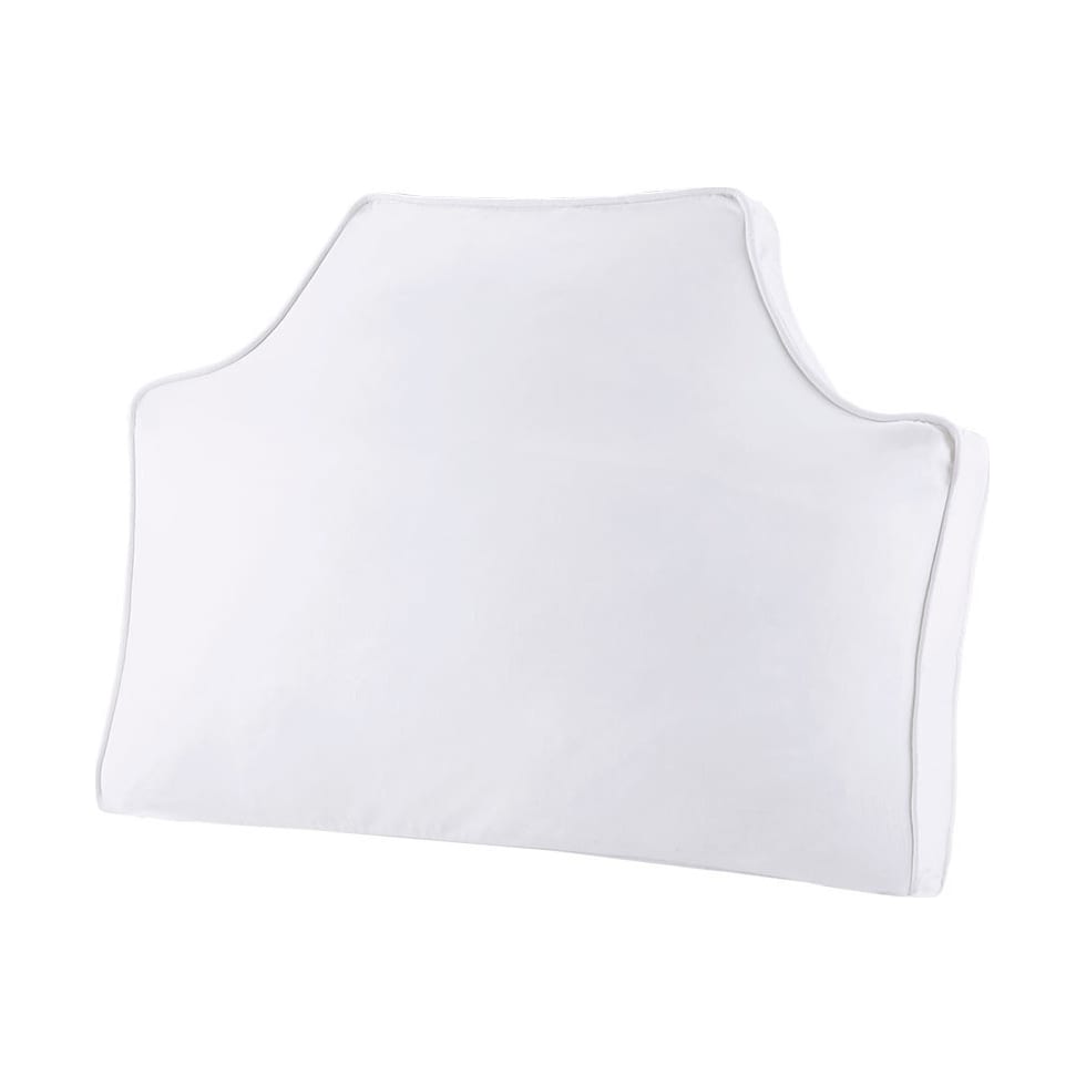 oversized white bed pillow   