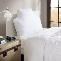 oversized white bed pillow   