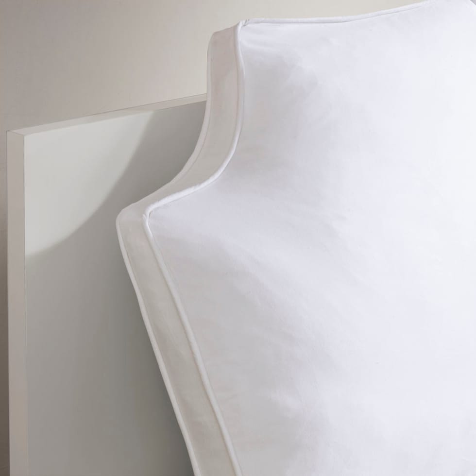 oversized white bed pillow   