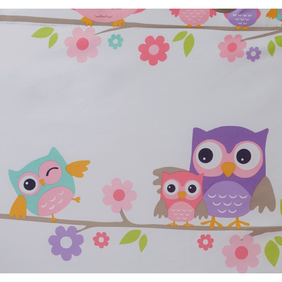 owl multicolor window panel   