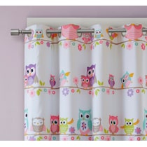 owl multicolor window panel   