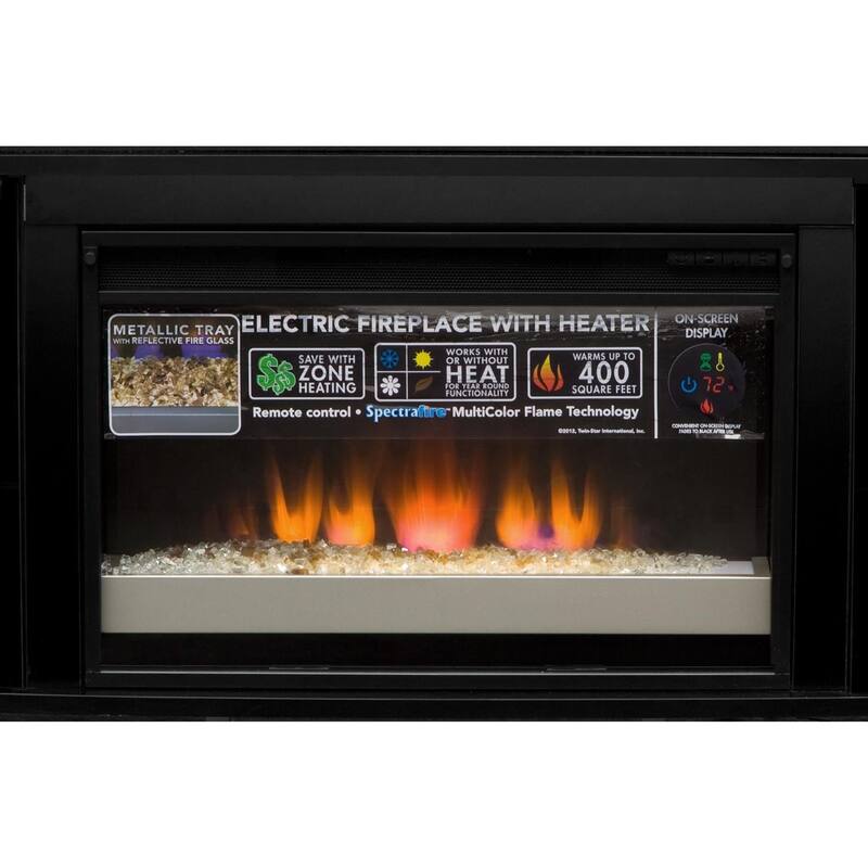 Pacer Fireplace TV Stand with Sound Bar Value City Furniture