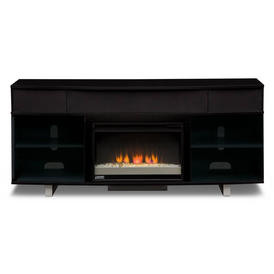 Pacer Fireplace TV Stand with Sound Bar Value City Furniture