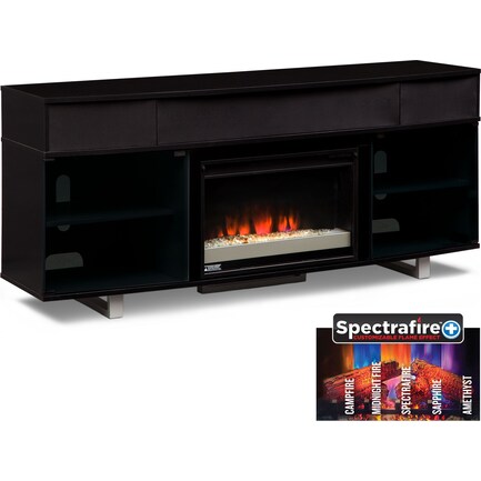 Pacer 72" Contemporary Fireplace TV Stand with Sound Bar - Back