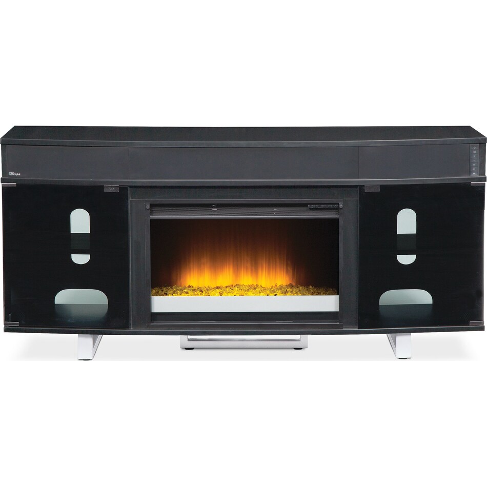 Pacer Fireplace TV Stand with Sound Bar Value City Furniture