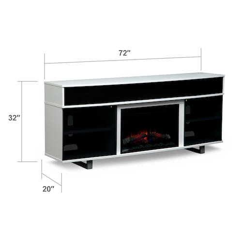 Pacer Fireplace TV Stand with Sound Bar Value City Furniture