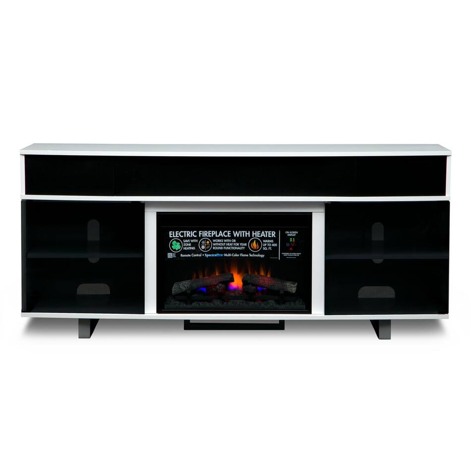 Pacer Fireplace TV Stand with Sound Bar Value City Furniture